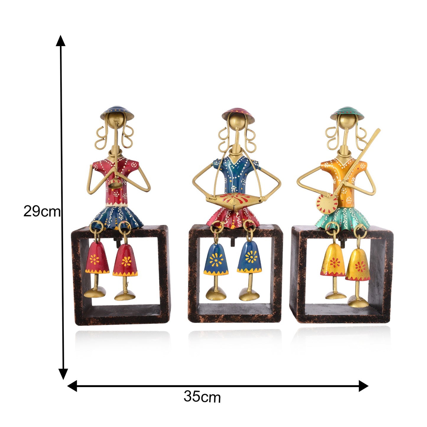 Handcrafted Mini Musician Dolls (Set of 3)