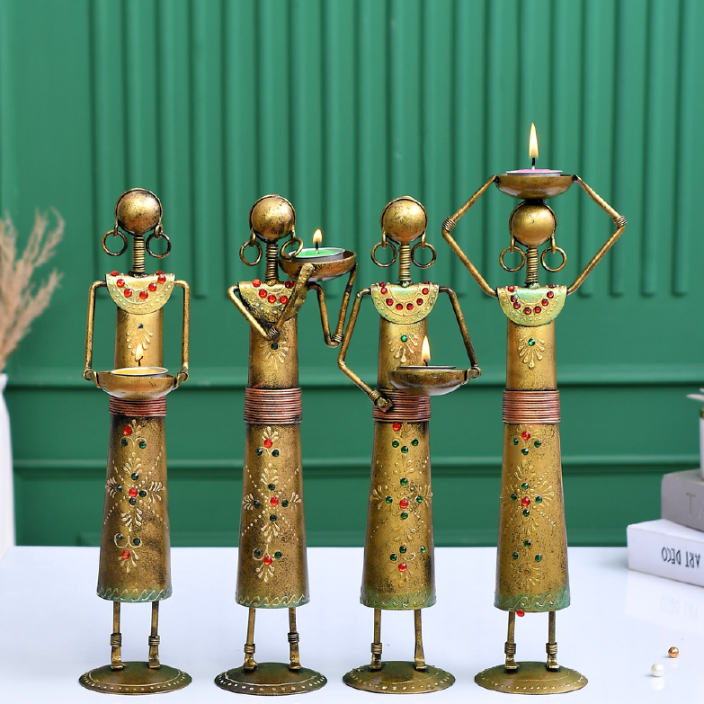 Labour Lady Tealight Holders (Set of 4)