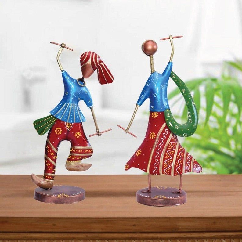 Handcrafted Dandiya Dance Couple Showpiece