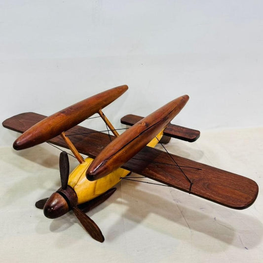 Skybound Classic Wooden Biplane Model