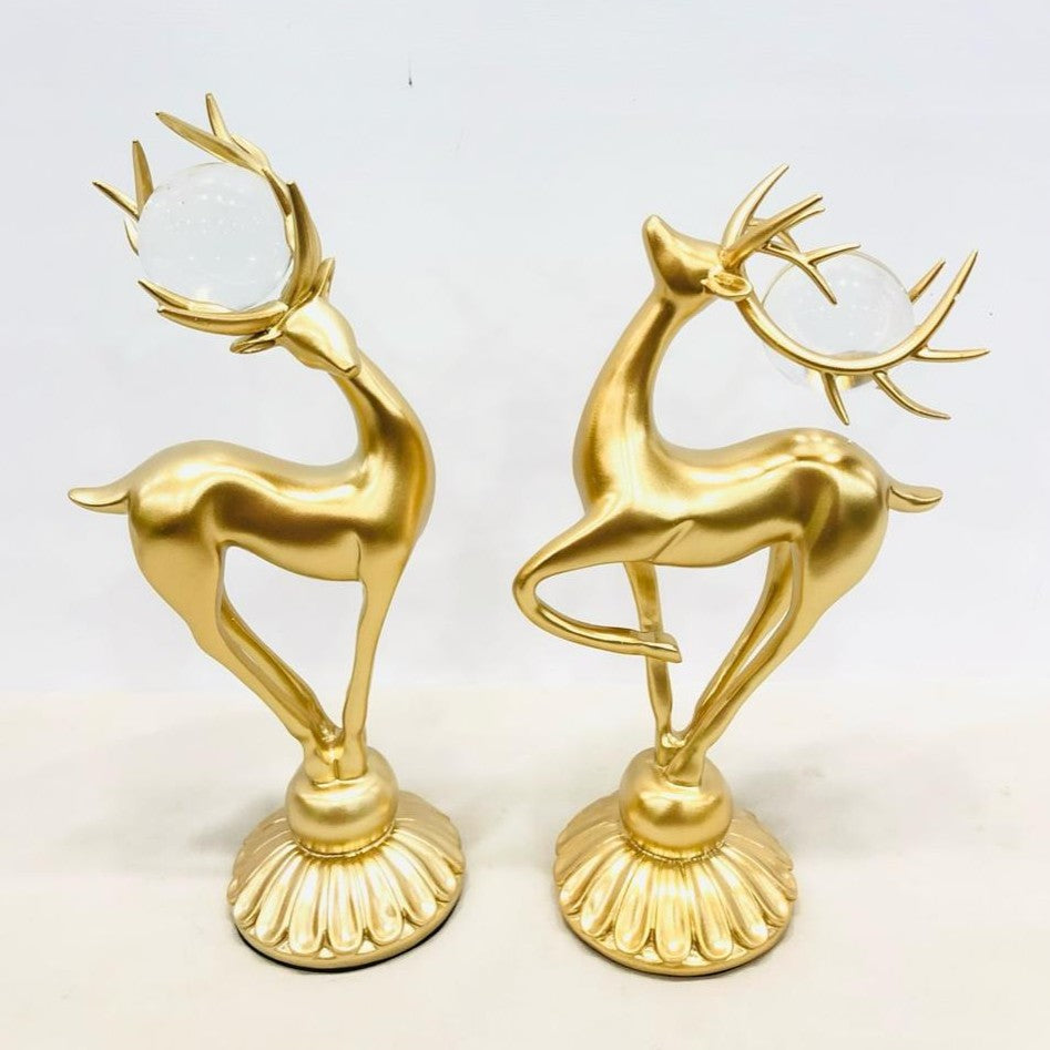 Mystical Antler Elegance Deer Couple(Set of 2)
