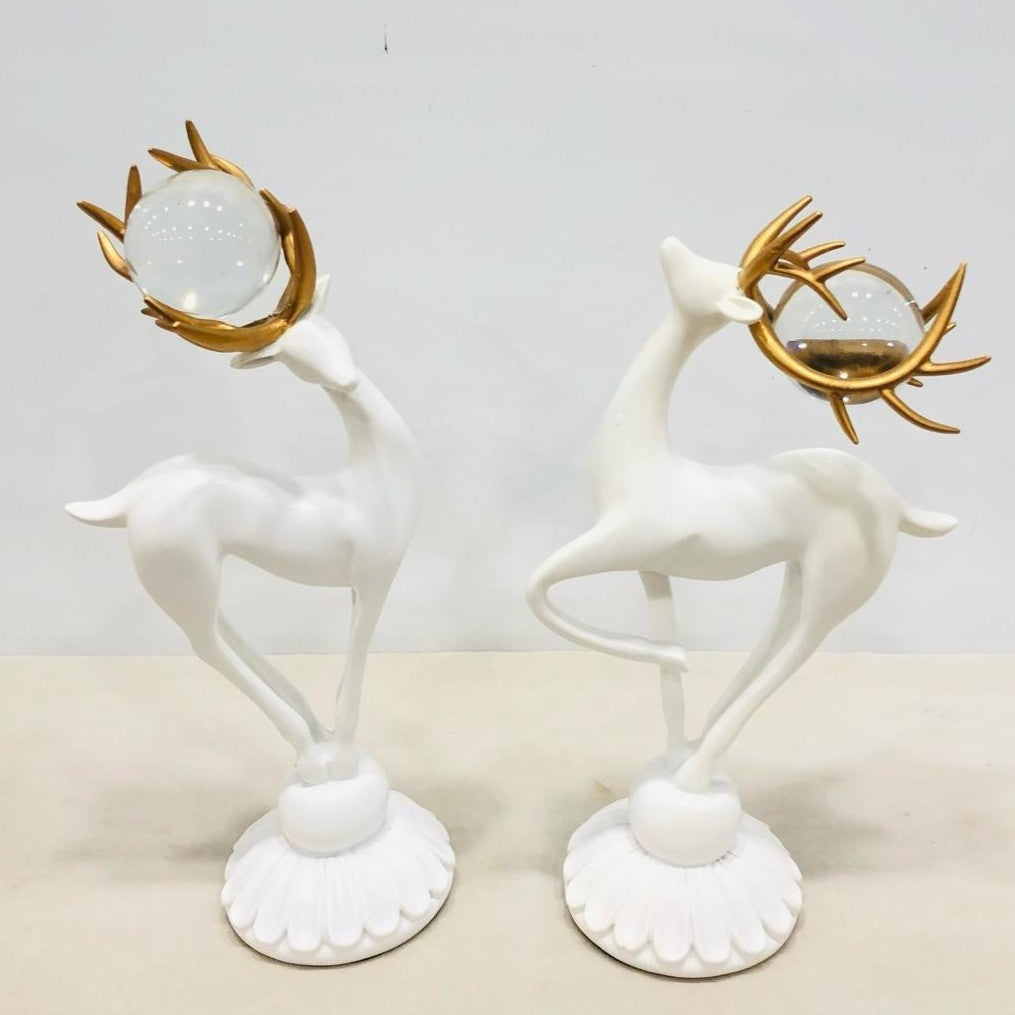 Mystical Antler Elegance Deer Couple(Set of 2)