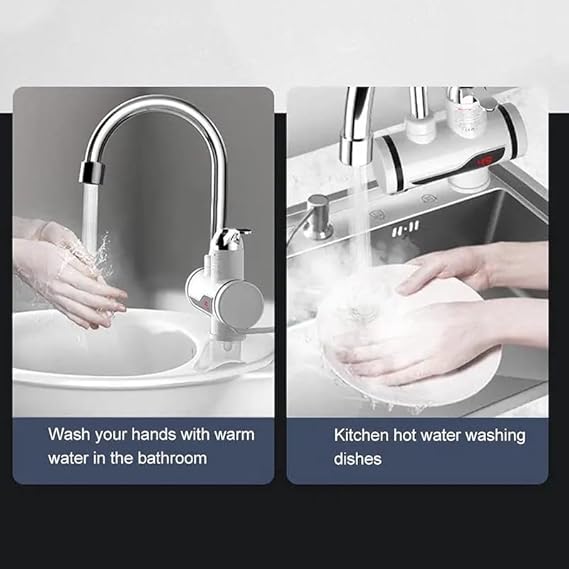 Electric Water Heater Faucet for Kitchen & Bathroom