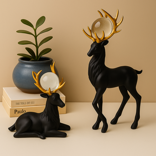 Celestial Majesty Deer Figurine(Set of 2)