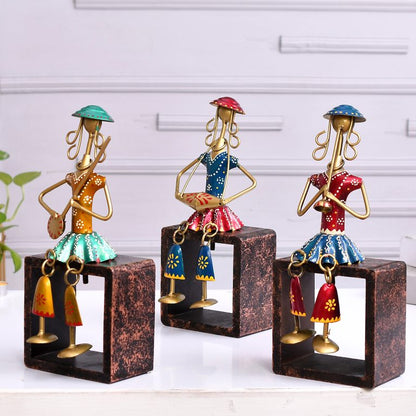 Handcrafted Mini Musician Dolls (Set of 3)