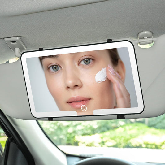 LED Vanity Car Mirror I Perfect Makeup Anytime, Anywhere!