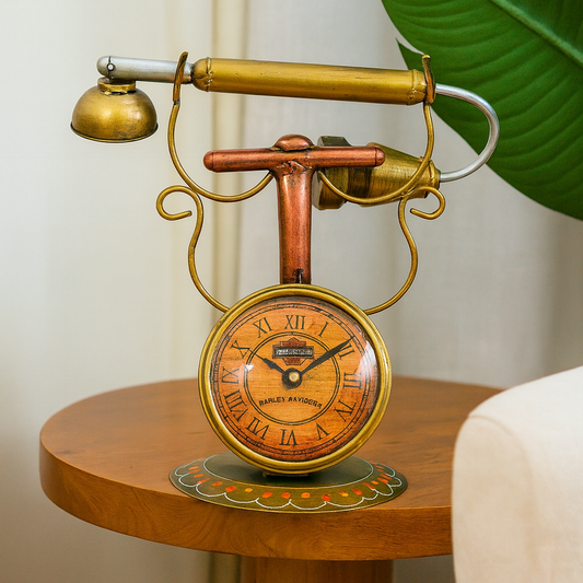 Vintage Telephone Desk Clock